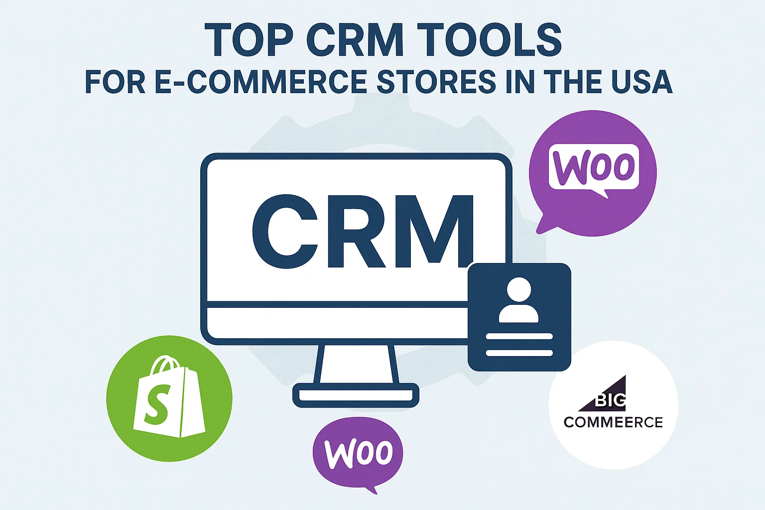 Top CRM Tools for E-commerce Stores in the USA (Shopify, WooCommerce, BigCommerce) Thumbnail